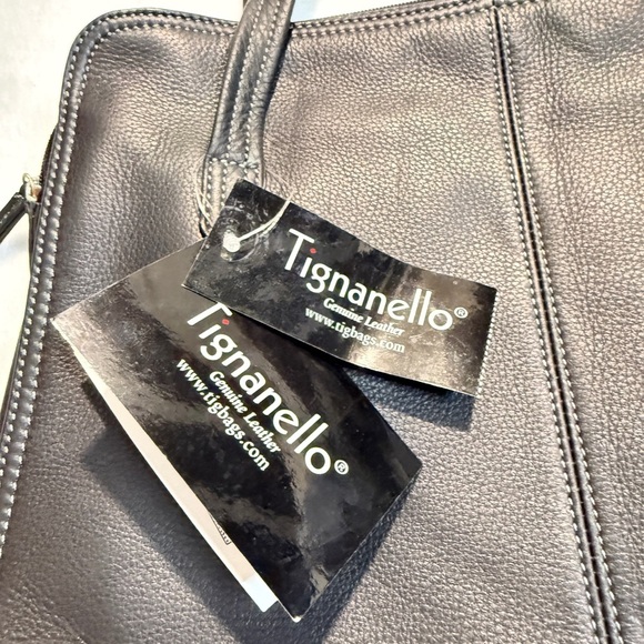 Tignanello Black Shoulder Bag - Picture 3 of 5